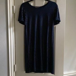 Navy dress with stars
